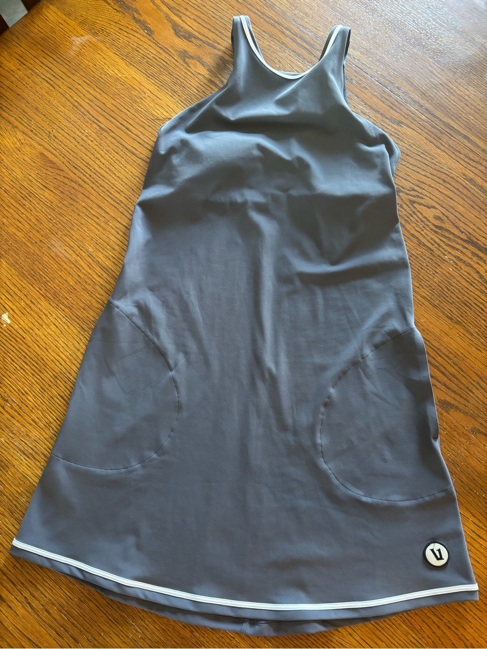 Vuori Athletic Tank Dress - Slate Gray